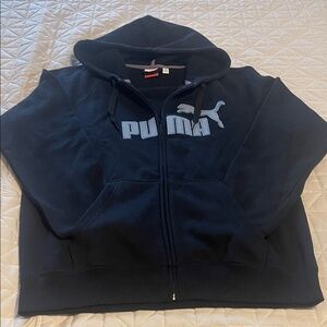 Puma Black Zip Up Sweater